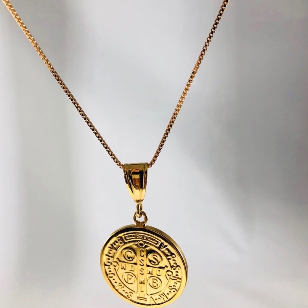 GOLD MEDALLIOn - double face saints 💠🌞🌞